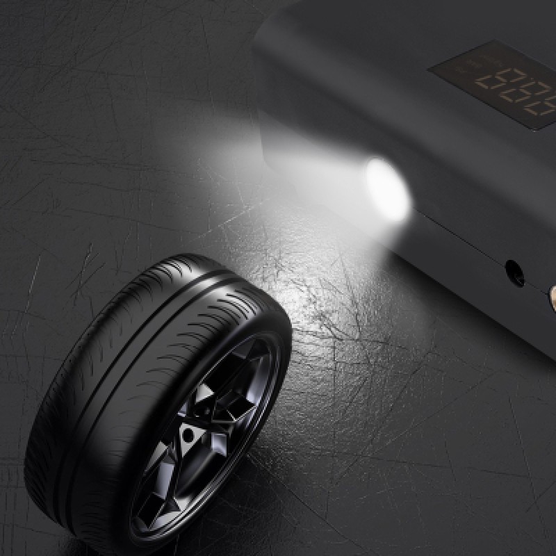 Ηλεκτρική Ψηφιακή Τρόμπα για τον Αναπτήρα Αυτοκινήτου 100W με Φακό LED Carsun C1752